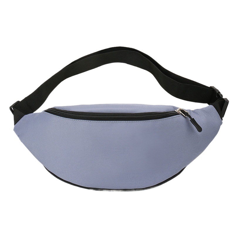 Nueva versión de exportación, riñonera deportiva sencilla para hombre, bolso bandolera minimalista de estilo coreano para mujer, bolso de pecho ajustado de color sólido.