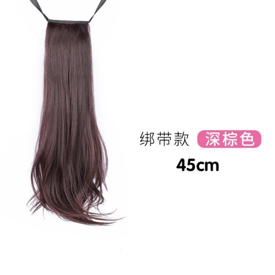 Clip de pelo artificial alta Cola de Caballo peluca hembra natural micro-volumen simulación luz Correa peluca Cola de Caballo trenza al por mayor