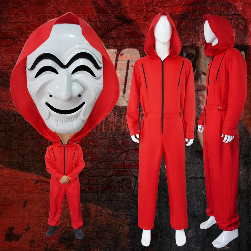 K-Style of Banknote House Red Jumpsuit Cos Clothing Dali Paper House Cosplay Clothing Spot Wholesale K-Style of Banknote House Red Jumpsuit Cos Clothing Dali Paper House Cosplay Clothing Spot Wholesale