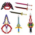 兼容乐高积木小颗粒拼装武器刀宝剑系列儿童益智玩具礼物模型批发