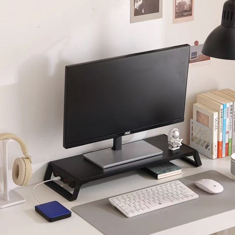 工場直送 USB インターフェース コンピュータ デスク モニター高架スタンド Type-C 収納ラック高架スタンド|undefined