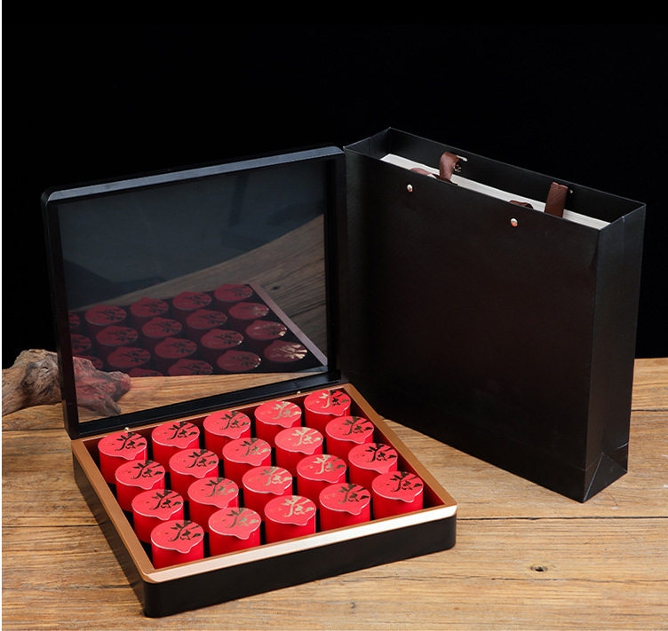 新款茶叶小罐包装盒空礼盒散装茶叶礼品盒大红袍红茶岩茶礼盒加印