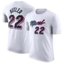 NBA新款城市版太阳队T恤布克艾顿哈登球衣短袖外贸篮球服支持logo