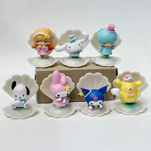 Фигурки Sanrio: Melody Kuromi Cinnamoroll ракушка капсульные игрушки