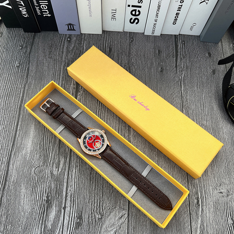 70g Weight Ordinary Glass Mirror Material Imitation Leather Strap Material Watch Classification Pointer Display Type Buckle Buckle Style Round Dial Shape Shopping Occasion Quartz Movement Geometric Pattern All Seasons Season Unisex Gender Glam, Fashion Style Glam Fashion Geometric Buckle Quartz Watch 13