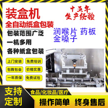 药板装盒机 药品自动装盒机 润喉片装盒机 药品自动折盒机金嗓子
