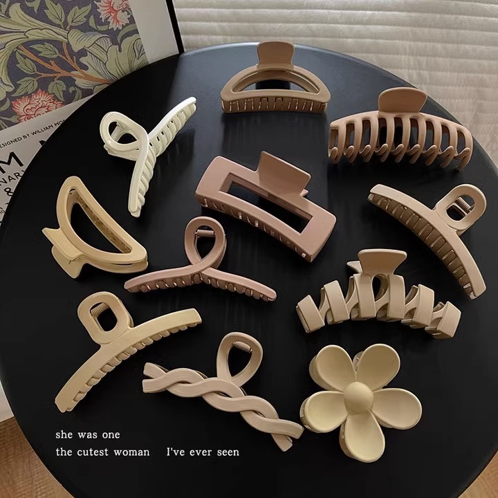 2023 nueva celebridad en línea horquilla clip de la Cabeza trasera clip de tiburón accesorios para el cabello de alta calidad agarre del pelo grande clip de pelo tocado