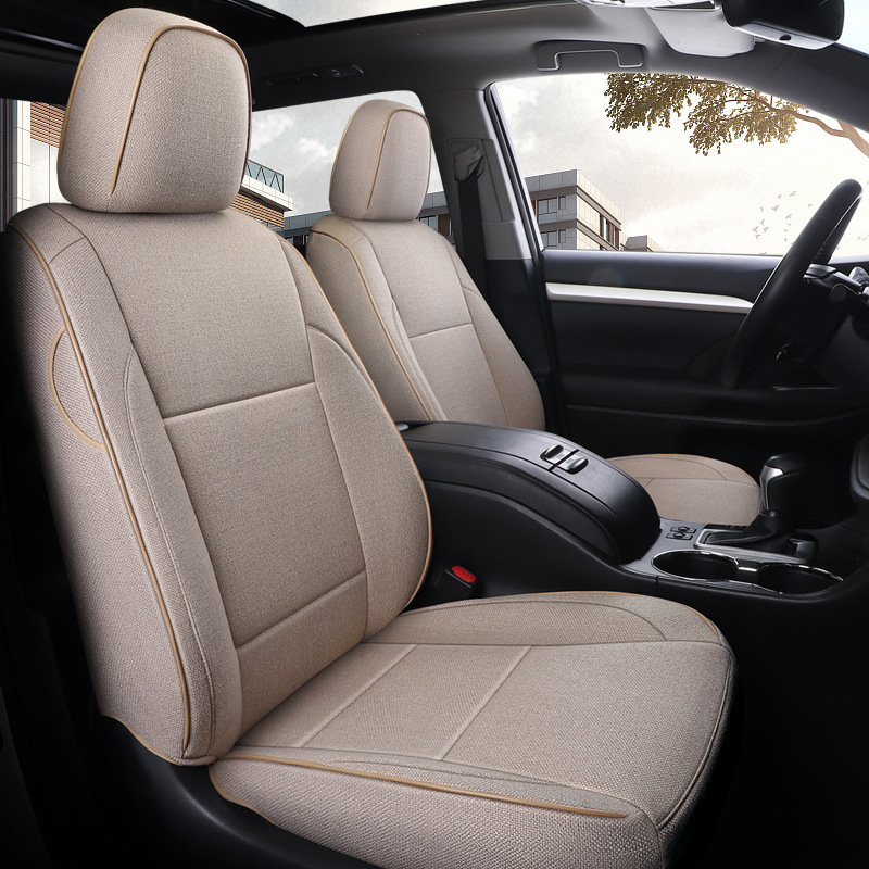 7-Seat Highlander – Highlander Modelə uyğun (Original) oturacaq örtükləri - spx-elegant-beige-five-seat-standard-edition-11