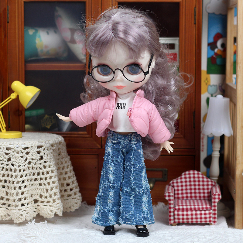 Only Doll Clothes】Blythe Doll Clothes Ob24 Doll Clothes down Vest Vest T-Shirt 1/6 Scale Bjd Doll Clothes Only Doll Clothes】Blythe Doll Clothes Ob24 Doll Clothes down Vest Vest T-Shirt 1/6 Scale Bjd Doll Clothes