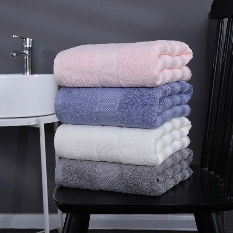 Factory Wholesale Hotel Towels 70*140 Soft Absorbent Thick 100% Cotton Large Bath Towels Home Daily Necessities