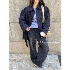 弥香&Ann Na Kim-s风超补单百搭简约超时髦交叉款长袖针织衫L3002