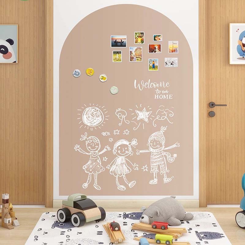 Graffiti grueso película de pared arco de modelado nuevo pegatina magnética pegatina de pizarra para niños hogares enseñanza graffiti pizarra magnética image 4