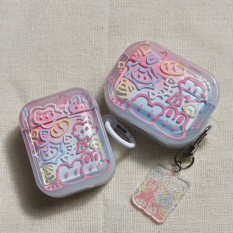 Ins Style Colorful Graffiti AirPods Original Protective Case Suitable for 2/3/4/5 Generation Airpodspro2 Protective Case