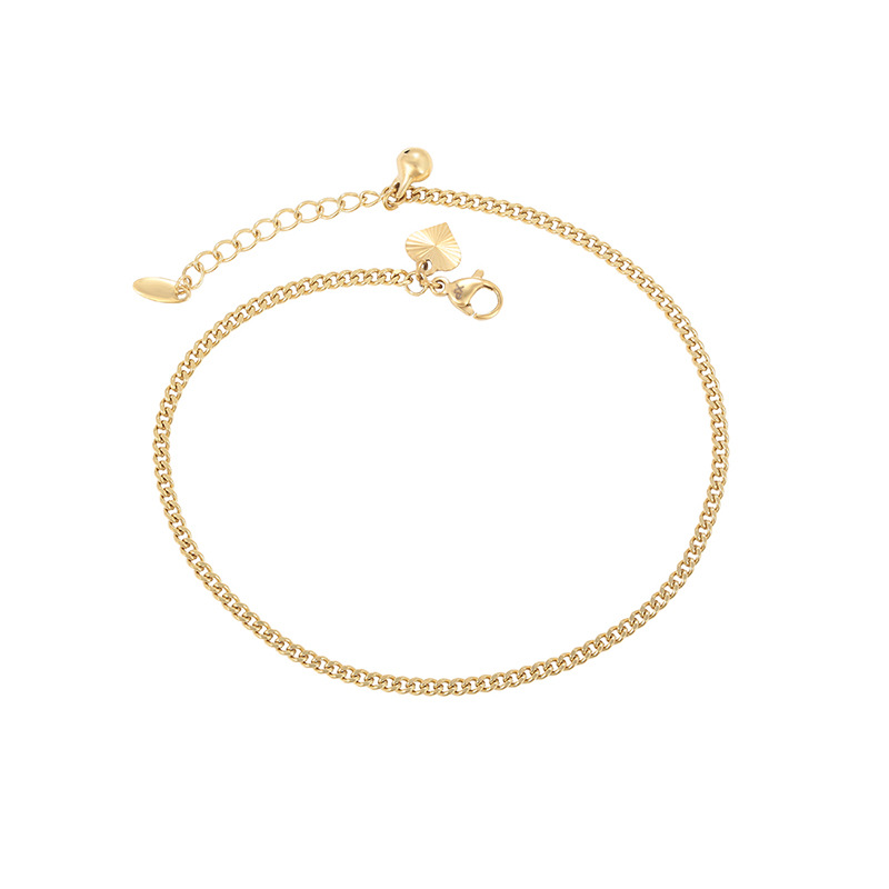 Xuping simple de acero inoxidable en forma de corazón, campana de tobillo con bordas de moda europea y americana, accesorios diarios fáciles de usar