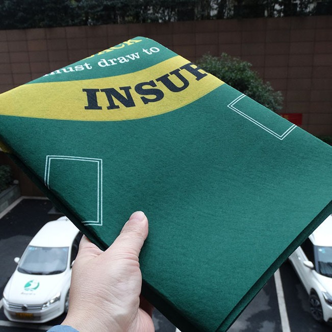 Juego de doble cara mantel fieltro no tejido almohadilla de tarjeta 60x90cm Rueda de ruleta a su vez Ruleta Blackjack