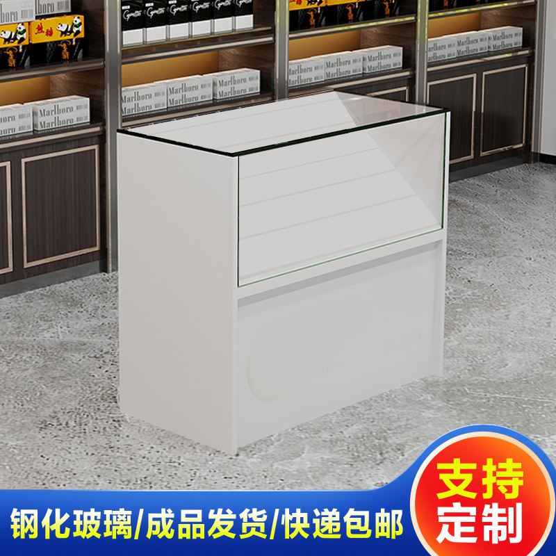 新款烟柜便利店柜台超市收银一体烟柜带抽屉玻璃柜台香烟柜抽屉式