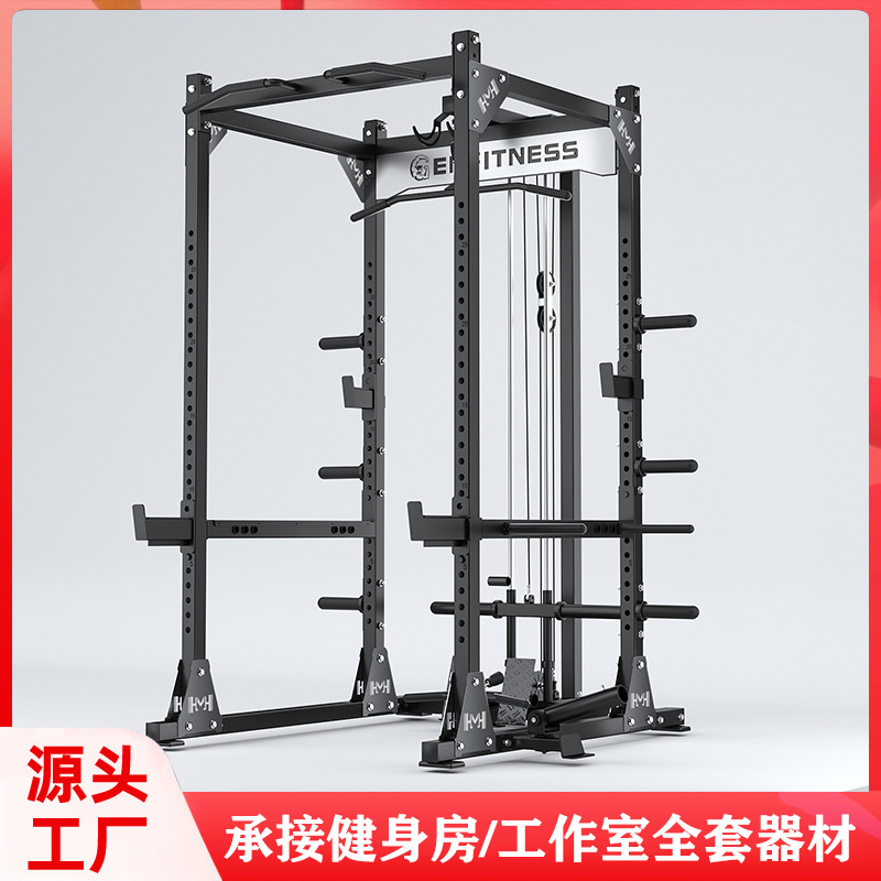 Marco de cuclillas multifuncional marco de empuje horizontal libre equipo comercial pórtico entrenador integral Amazon al por mayor