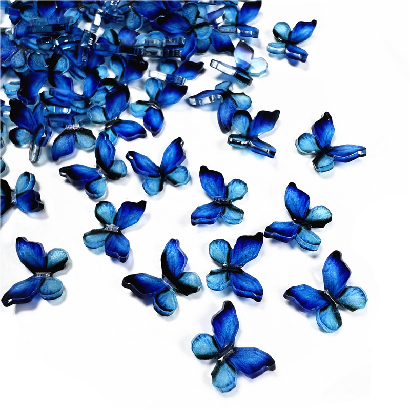 Internet Celebrity Nail Art Three-dimensional Resin Butterfly Mini 1cm DIY Handmade Japanese-style Resin Butterfly Decoration Multi-style Internet Celebrity Nail Art Three-dimensional Resin Butterfly Mini 1cm DIY Handmade Japanese-style Resin Butterfly Decoration Multi-style