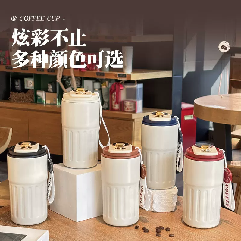 保温杯女高颜值批发ins可爱手提智能316不锈钢小巧便携水杯咖啡杯