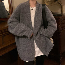 复古温柔慵懒风毛衣外套女装2025秋冬新款韩版设计感宽松针织开衫