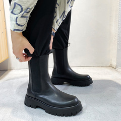 Factory Direct Supply Martin Boots Autumn Breathable Men's Mid-High Top Long Boots Work Boots Korean Style Wide Size Cylinder Boots 9612-T