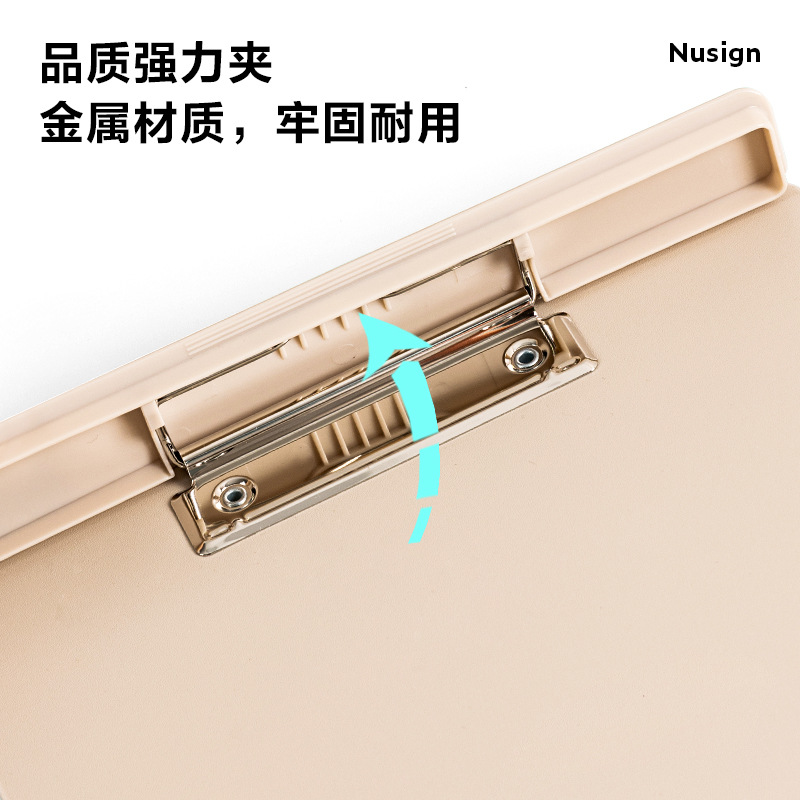 Delex Newsai A4 abrazadera de cartón carpeta ensanchada abrazadera de cartón de escritura estudiantil abrazadera de cartón de escritura de oficina