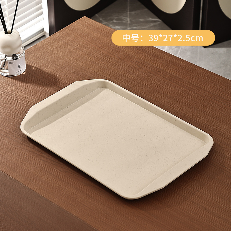 長方形トレイ商業レストランホテルサービングディッシュプラスチック滑り止めファーストフードトレイ鍋レストランディスプレイトレイ|undefined