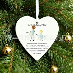 跨境新品Sea Glass Friendship Souvenir陶瓷爱心海玻璃送礼物纪