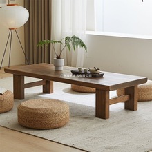 日式实木榻榻米茶几客厅家用矮桌子长条桌阳台桌新中式禅意矮茶桌