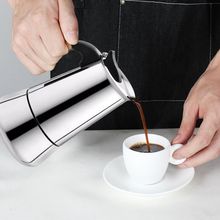 荆允意式摩卡壶不锈钢家用意大利摩卡咖啡壶煮咖啡器具咖啡壶
