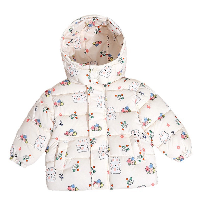 Chaqueta de algodón de plumón para niños de Amazon más chaqueta de invierno de terciopelo para niños 2022 nueva chaqueta de algodón para bebés y niños