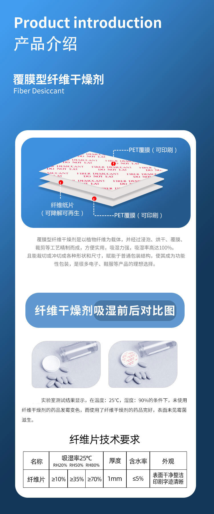 纤维干燥片