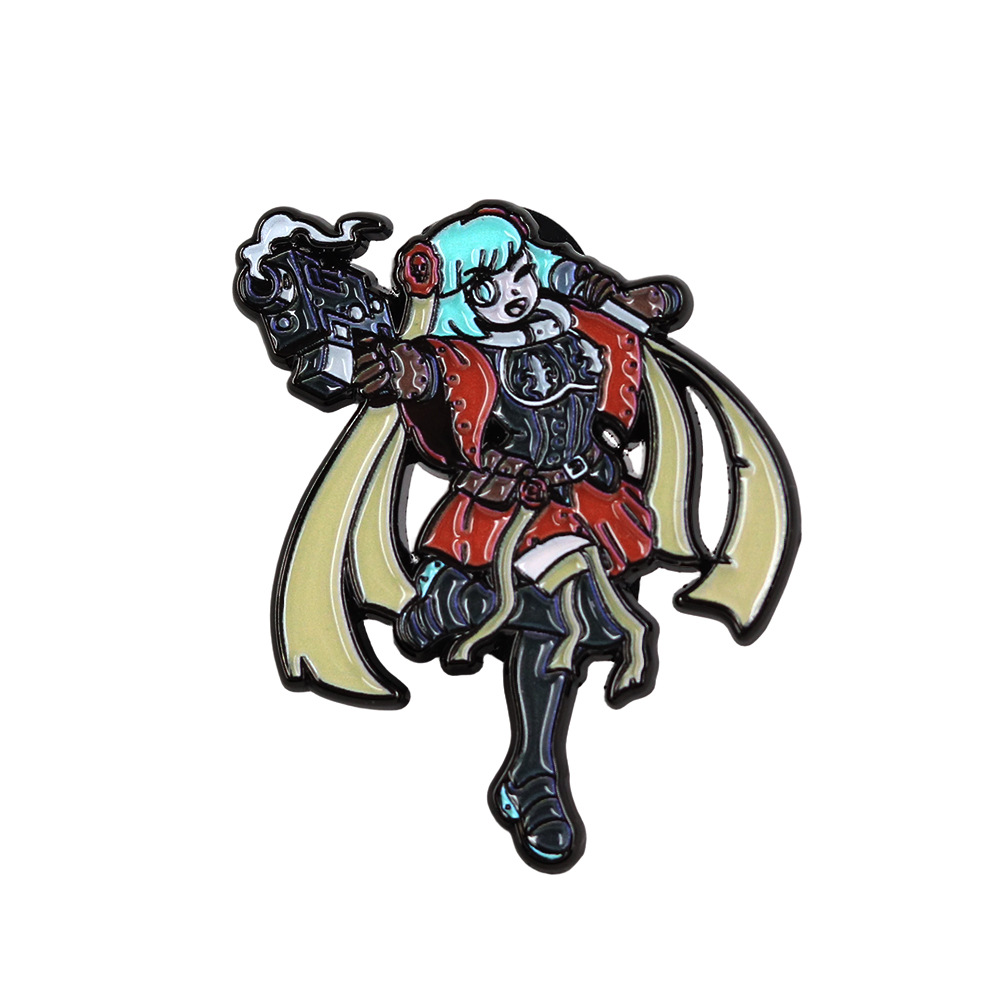 Hatsune Miku series metal brooch cartoon anime peripheral backpack accessory 2026 new enamel badge