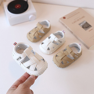 A generation of baby shoes soft soles spring and summer sandals beginners 0-1 year old baby boys and girls toddler shoes breathable 2