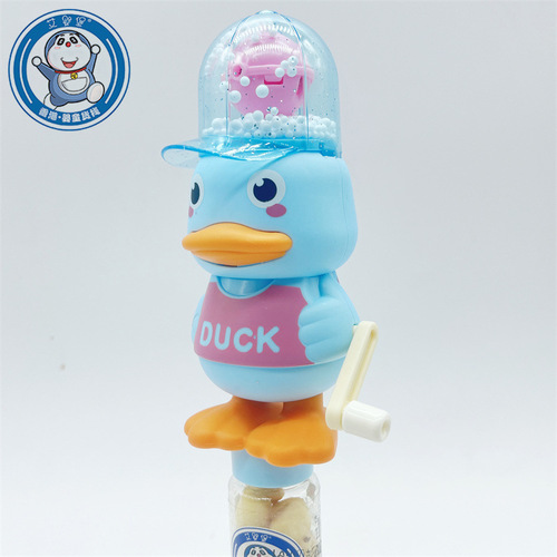 Einyebao Creative Handheld Flash Snowflake Duck Small Biscuit Egg Crisp Children's Toy Snack