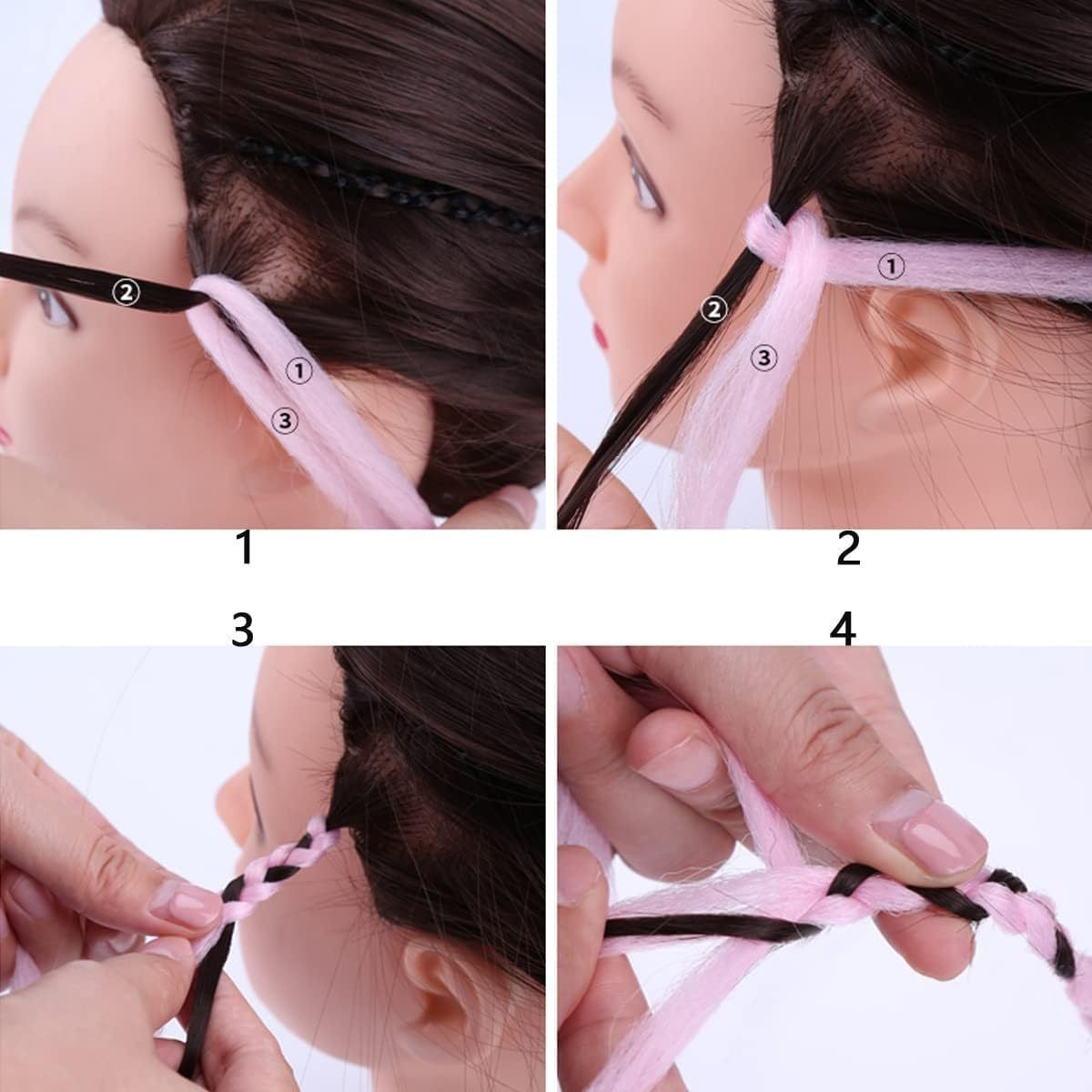 Trenzas Africanas de Cabello Sintético de Fibra de Alta Temperatura
