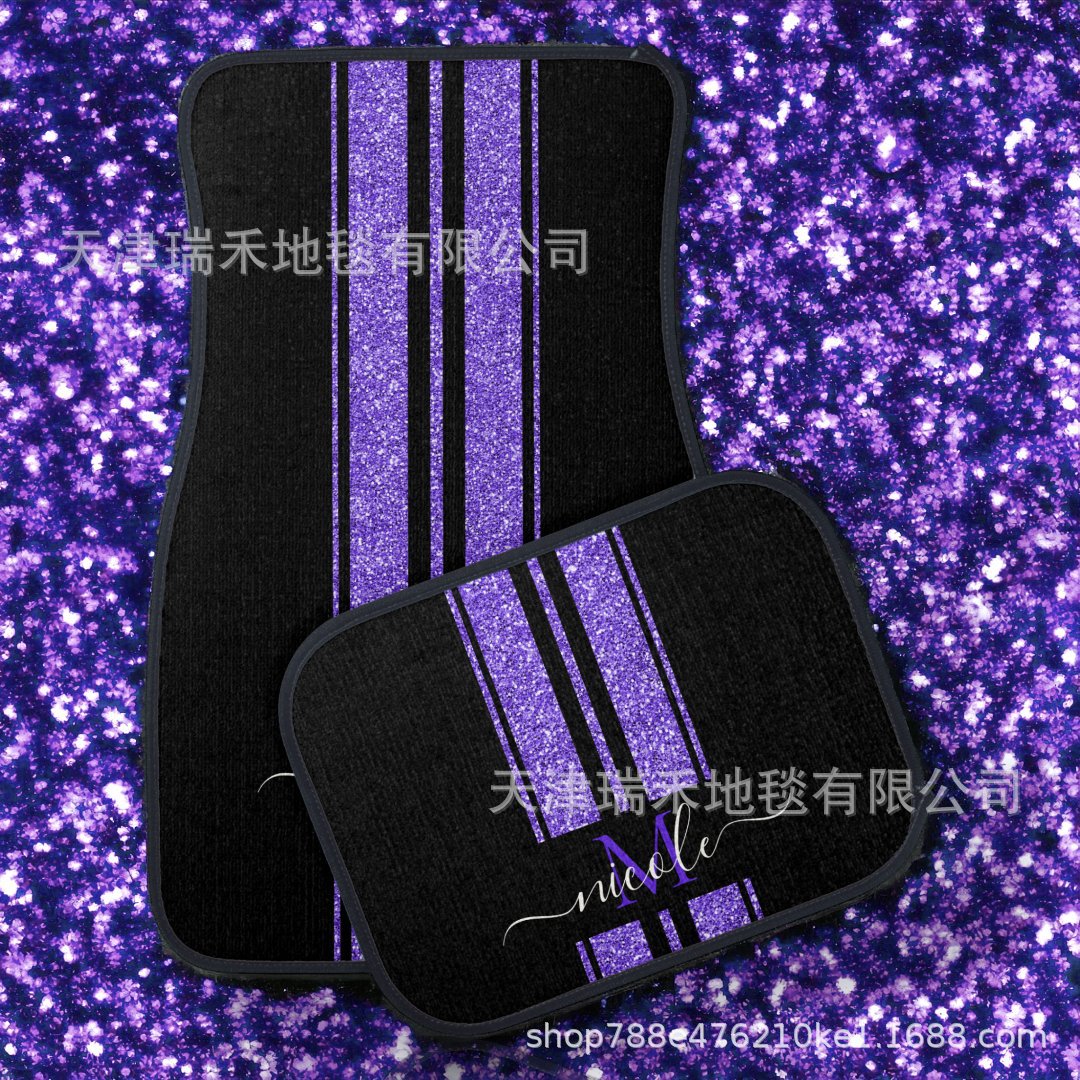 Factory Straight Hair TEMU Non-slip Dirty Resistant Car Mat Carpet suit Nordic Light Luxury Car Dirty Resistant Floor Mat Wholesale