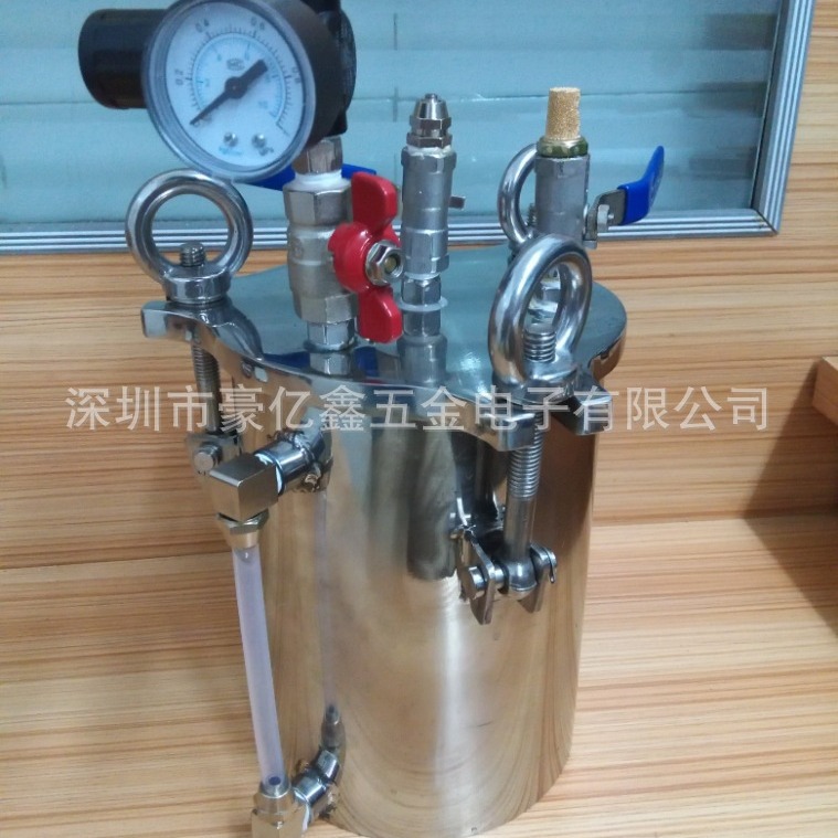 2助焊剂压力罐  升松香压力罐   2L松香压力桶   点胶压力桶