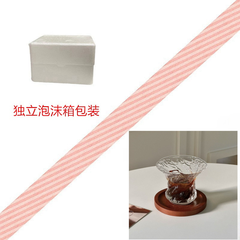 Taza de café americana transparente y delgada, taza de agua de vidrio invertido, taza de café latte, taza de jugo de alto valor de cara