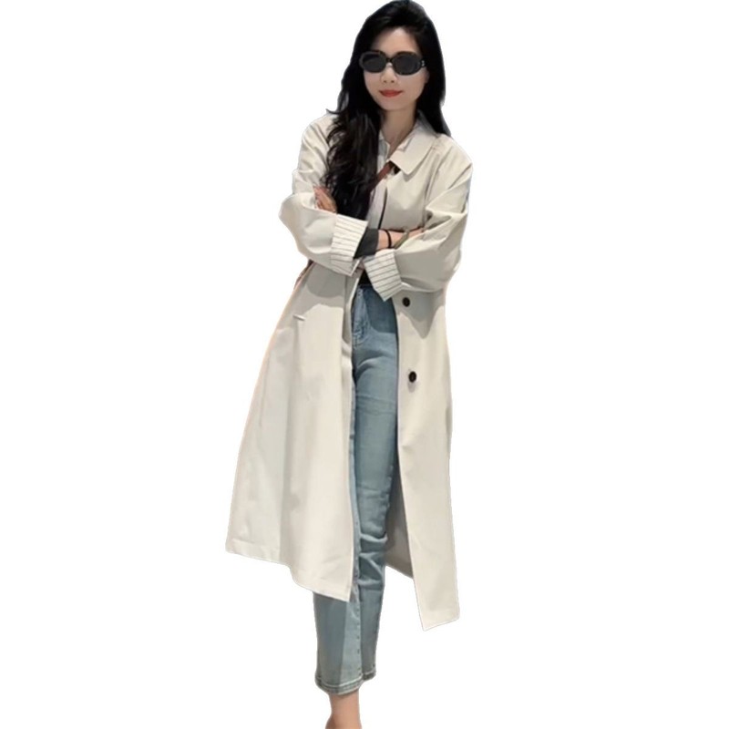 小个子今年流行长款风衣外套2025春季新款早春英伦风上衣宽松女装|undefined