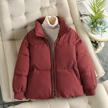 外贸原单2025年韩版加厚棉服女短款小个子宽松棉衣棉袄外套ins风