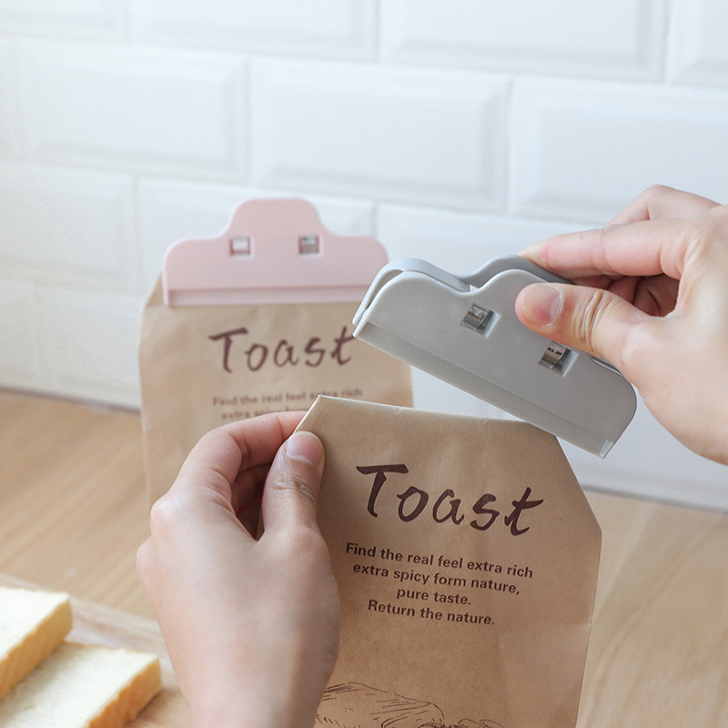 Kitchen food bag sealing clip, snack bag strong clip, plastic bag sealer, moisture-proof and fresh-keeping sealing clip