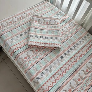 Six-layer gauze cotton mat kindergarten mat baby mat gauze soft mat category a sweat-absorbent breathable machine washable