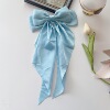 浅蓝色蝴蝶结飘带
