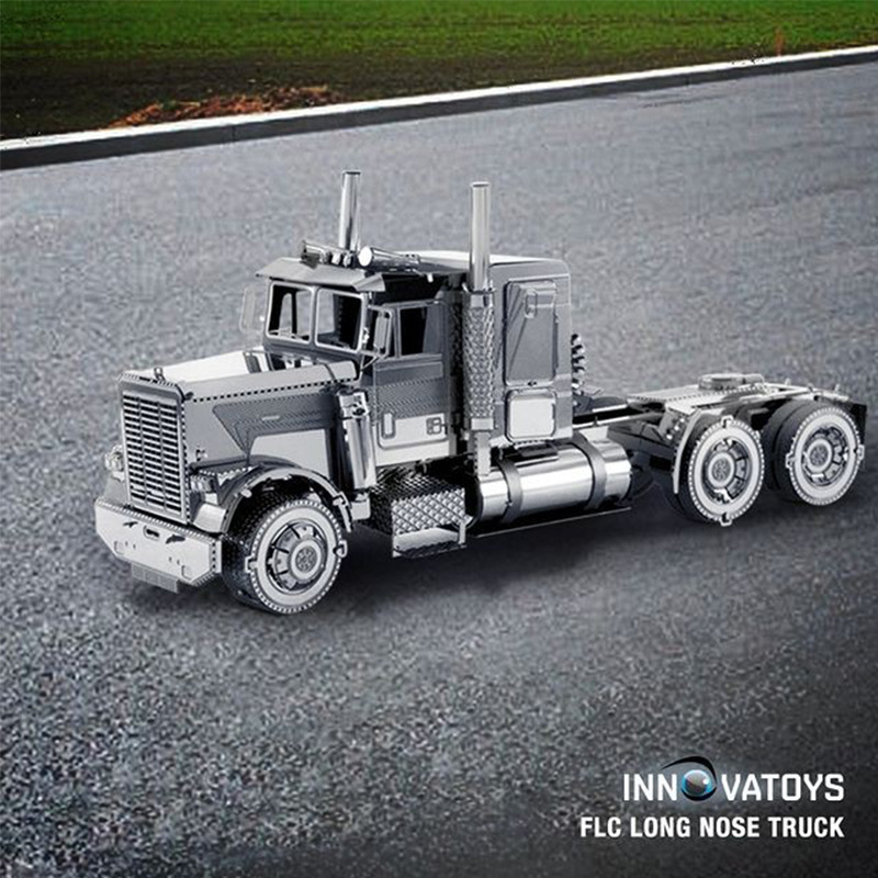 Estatua mágica de acero al por mayor freine camión pesado amor metal rompecabezas 3D tridimensional hecho a mano DIY modelo de montaje