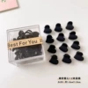 8# Black Love Heart [12 pieces box]...