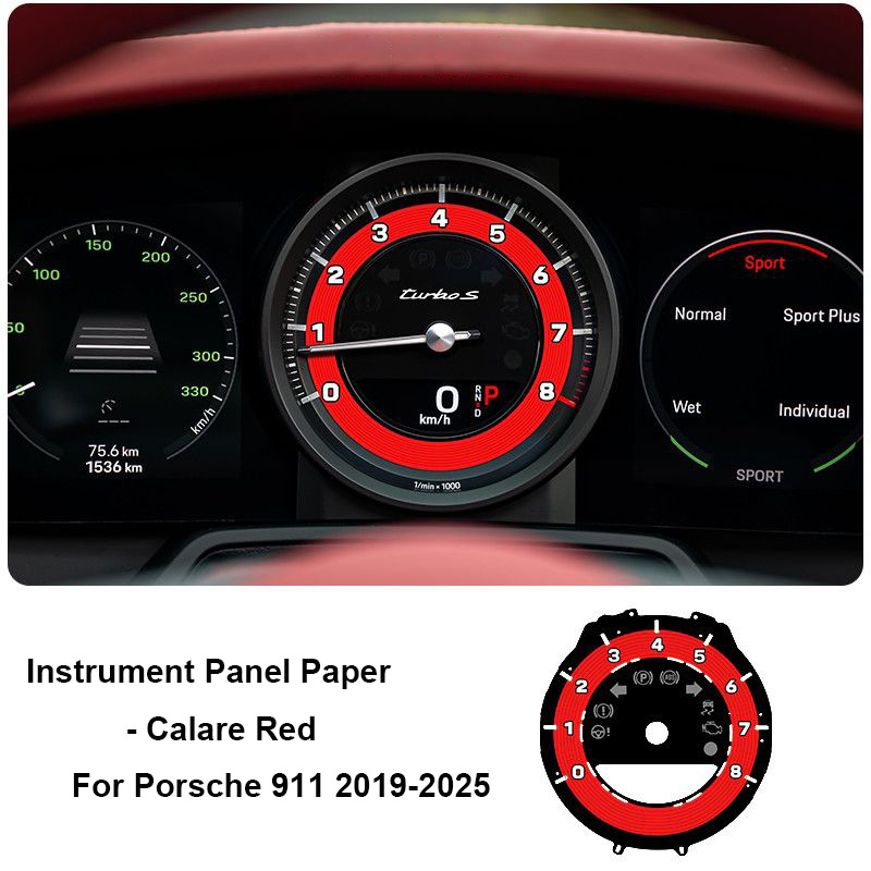 Suitable for the New Porsche 911 Instrument Paper Stopwatch Base Paper Modified Instrument Panel Speed Display Film Background