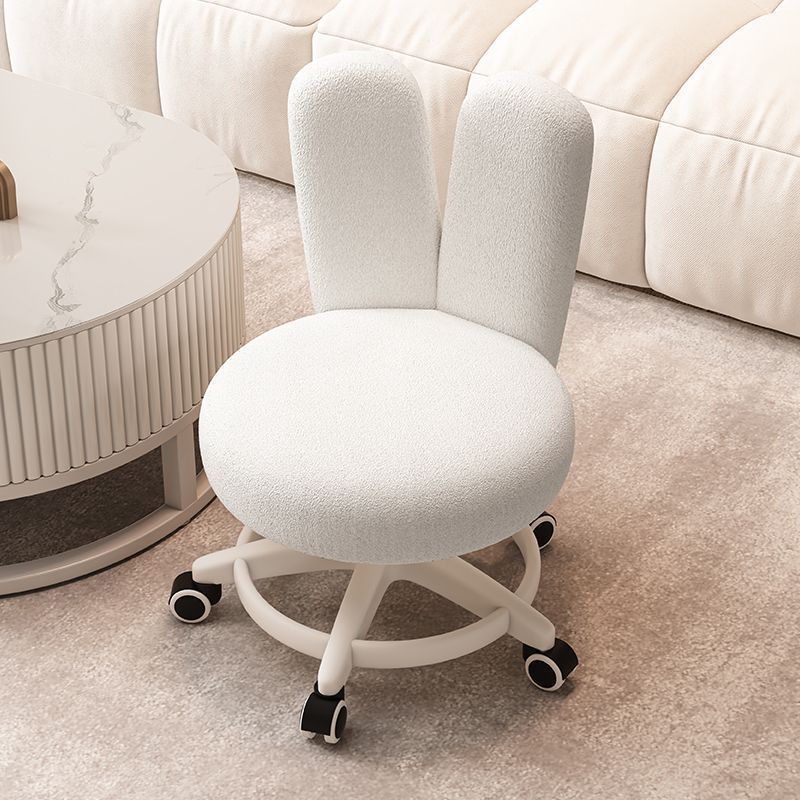 Living Room Simple Stool Swivel Chair Bench Home Toddler Stool Rotating Nordic Pulley Low Stool Backrest Chair Shoe Changing Stool