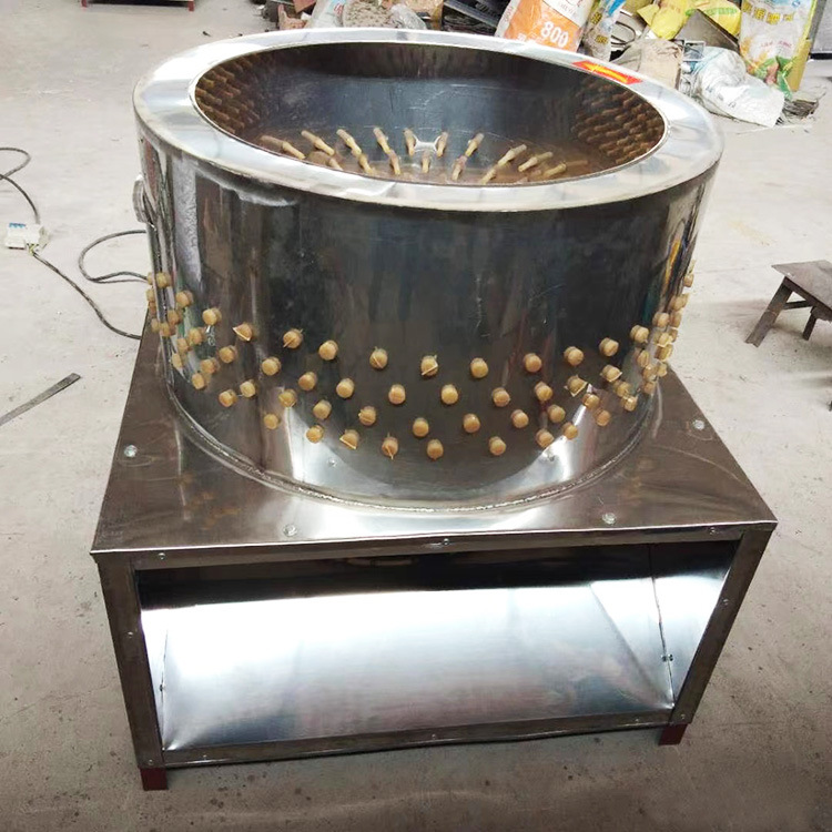 不锈钢家禽拔毛器鸡鸭鹅脱毛机立式鸽子宰杀打毛机60型自动褪毛机