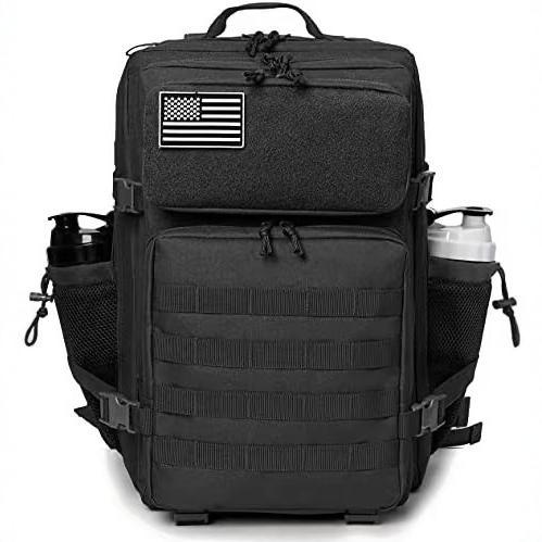 Mochila de 45L para exteriores, mochila de 3 piezas, bolsa de montañismo MOLLE, para senderismo, viajes, militar, 45 litros, gran capacidad, multifuncional